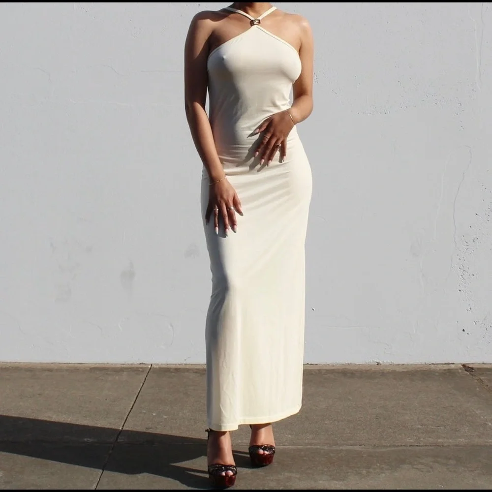 Vintage Fendi Maxi Dress w/ Zucca Emblem - Picture 2 of 8